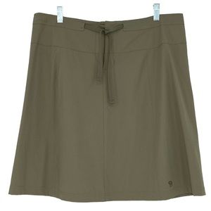 Mountain Hardwear Olive Green A-Line Skirt